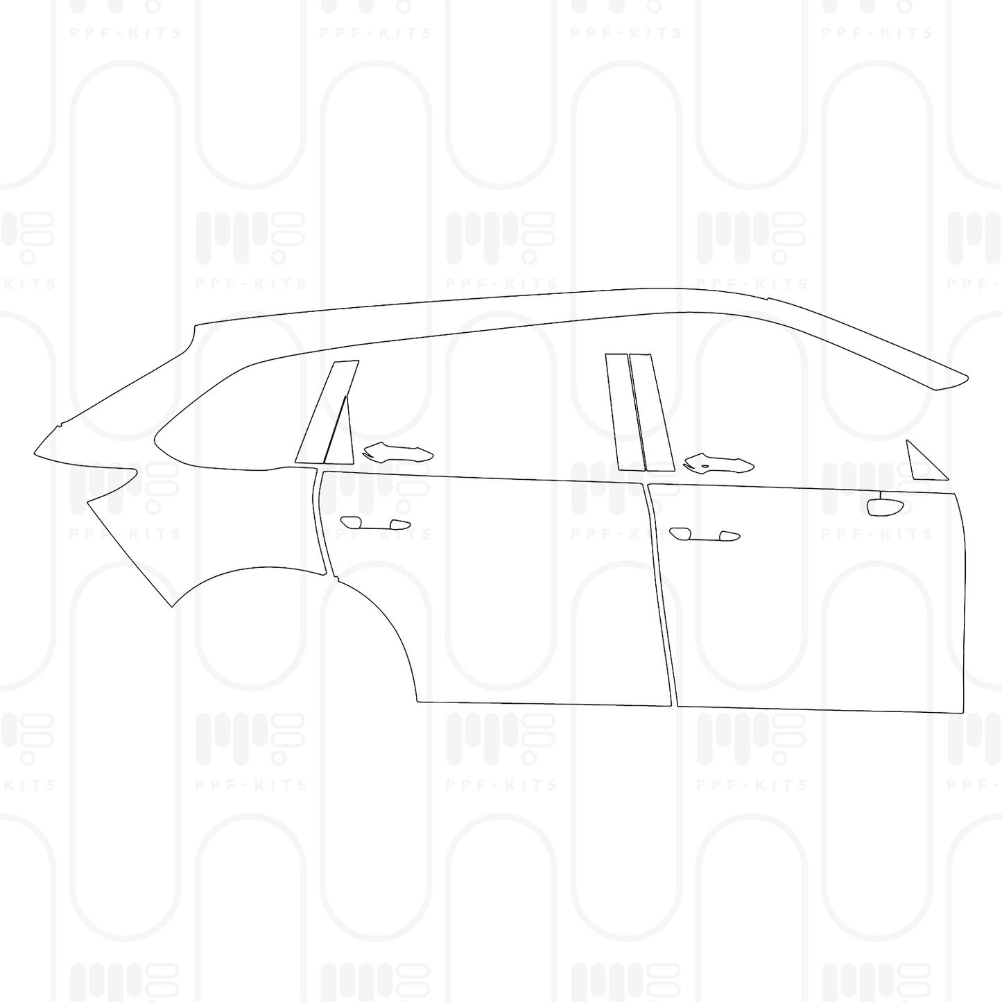 Voorgesneden PPF Mazda CX-80 (EU) Exclusive-Line 2024