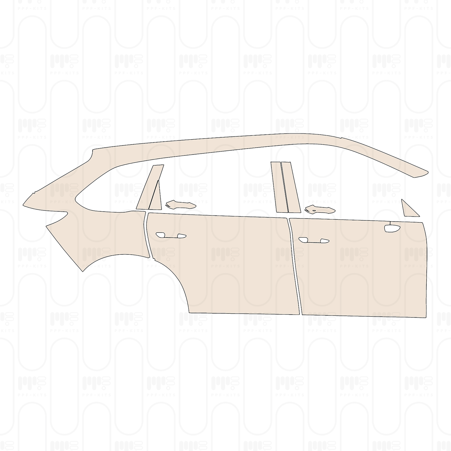 Voorgesneden PPF Mazda CX-80 (EU) Exclusive-Line 2024