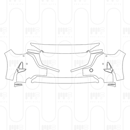 Voorgesneden PPF Mazda CX-80 (EU) Homura Plus 2024