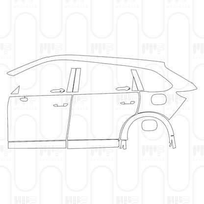 Voorgesneden PPF Mazda CX-80 (EU) Homura Plus 2024