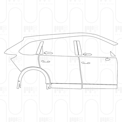 Voorgesneden PPF Mazda CX-80 (EU) Homura Plus 2024