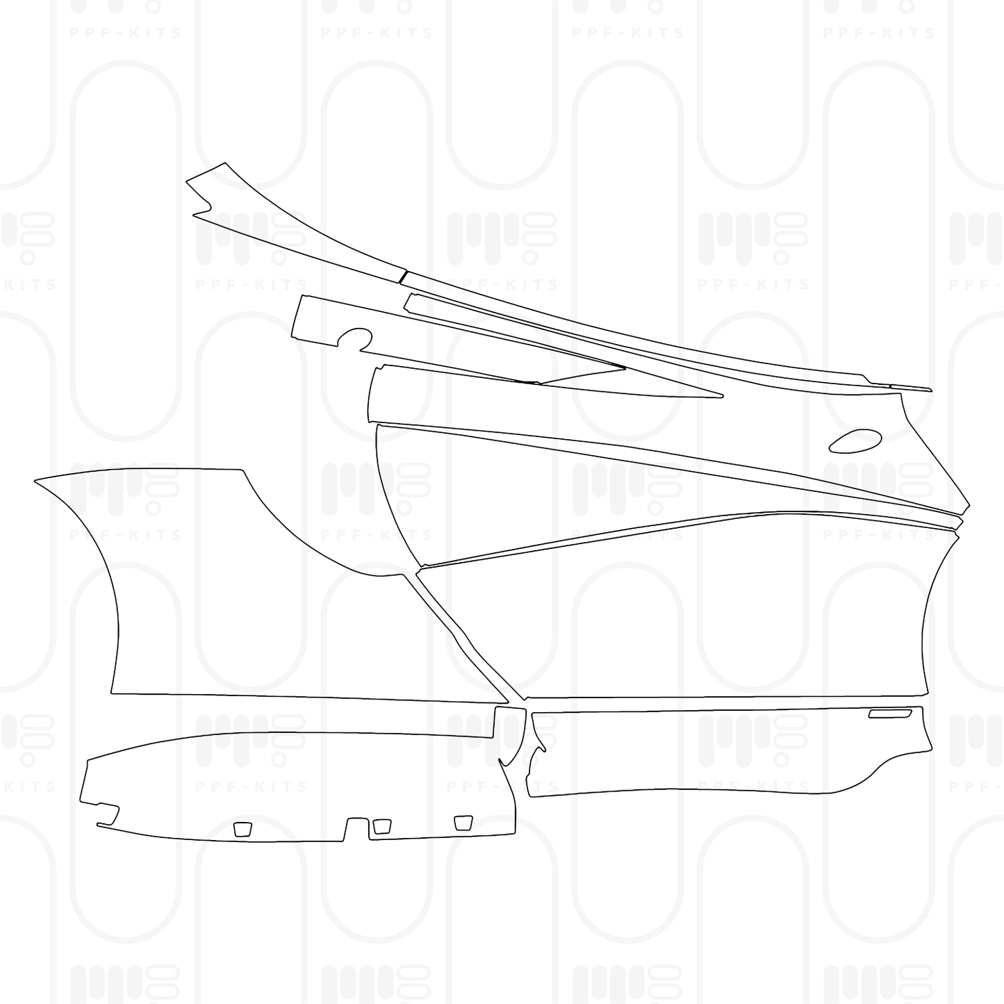Voorgesneden PPF McLaren 620R 2024