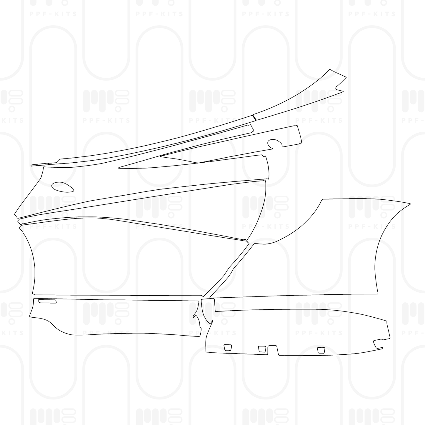 Voorgesneden PPF McLaren 620R 2024