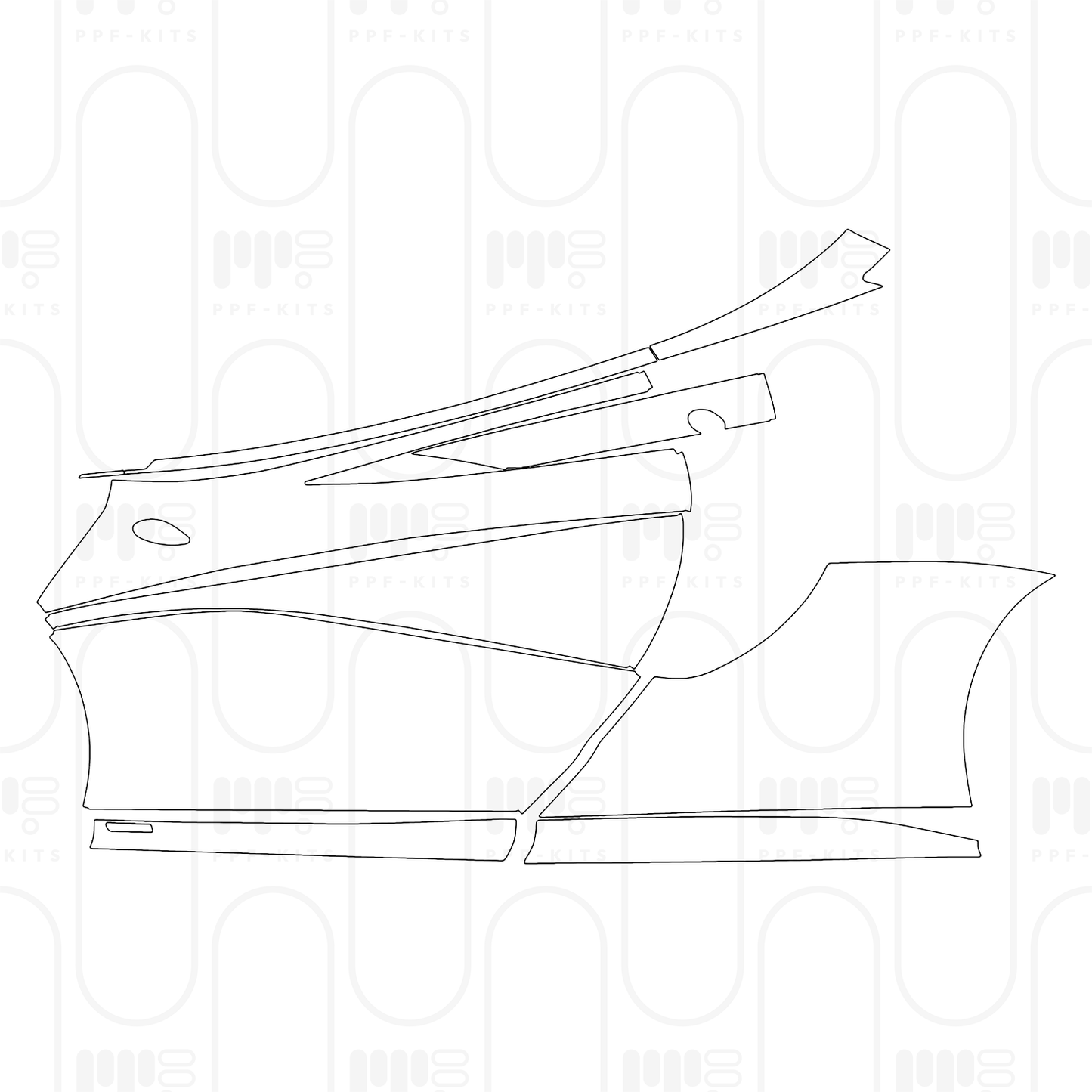 Voorgesneden PPF McLaren 620R 2024