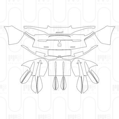 Voorgesneden PPF McLaren 620R 2024