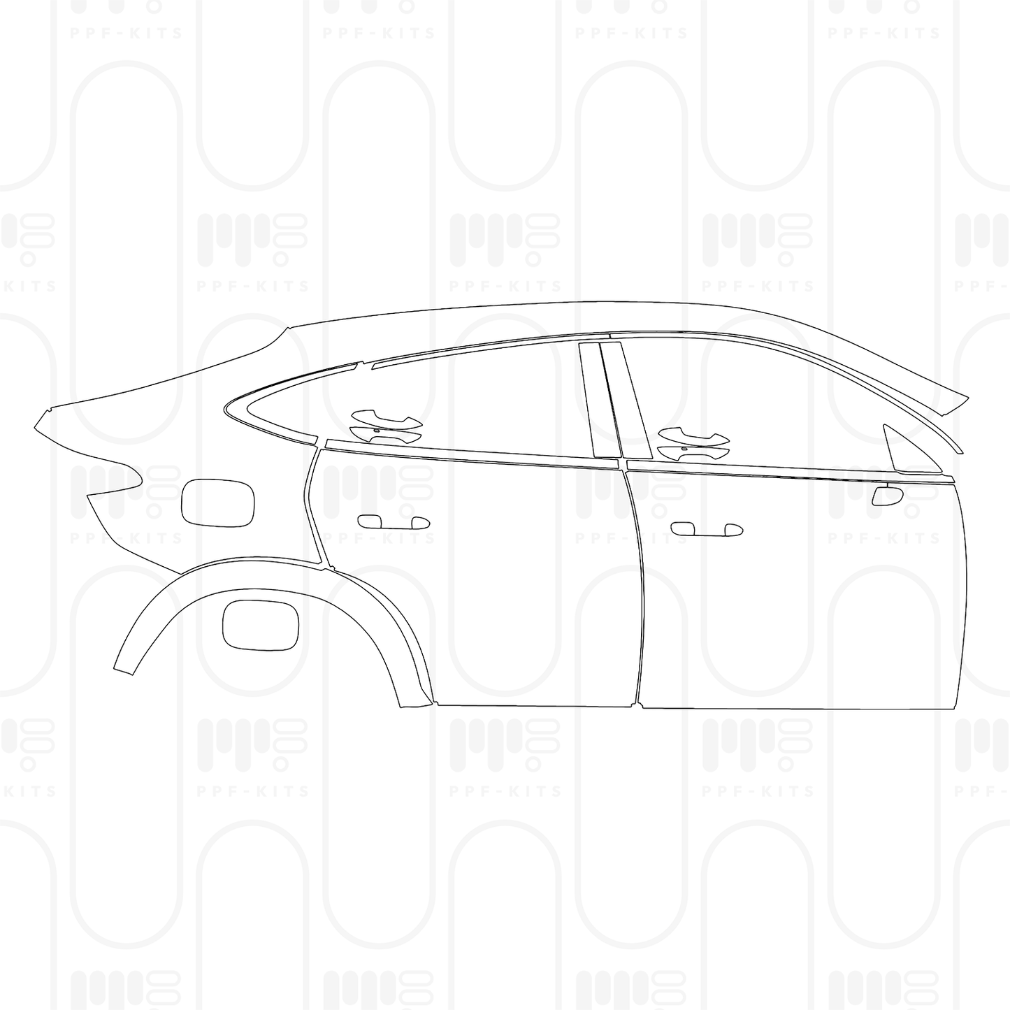 Voorgesneden PPF Mercedes-Benz GLC Coupe Base 2024