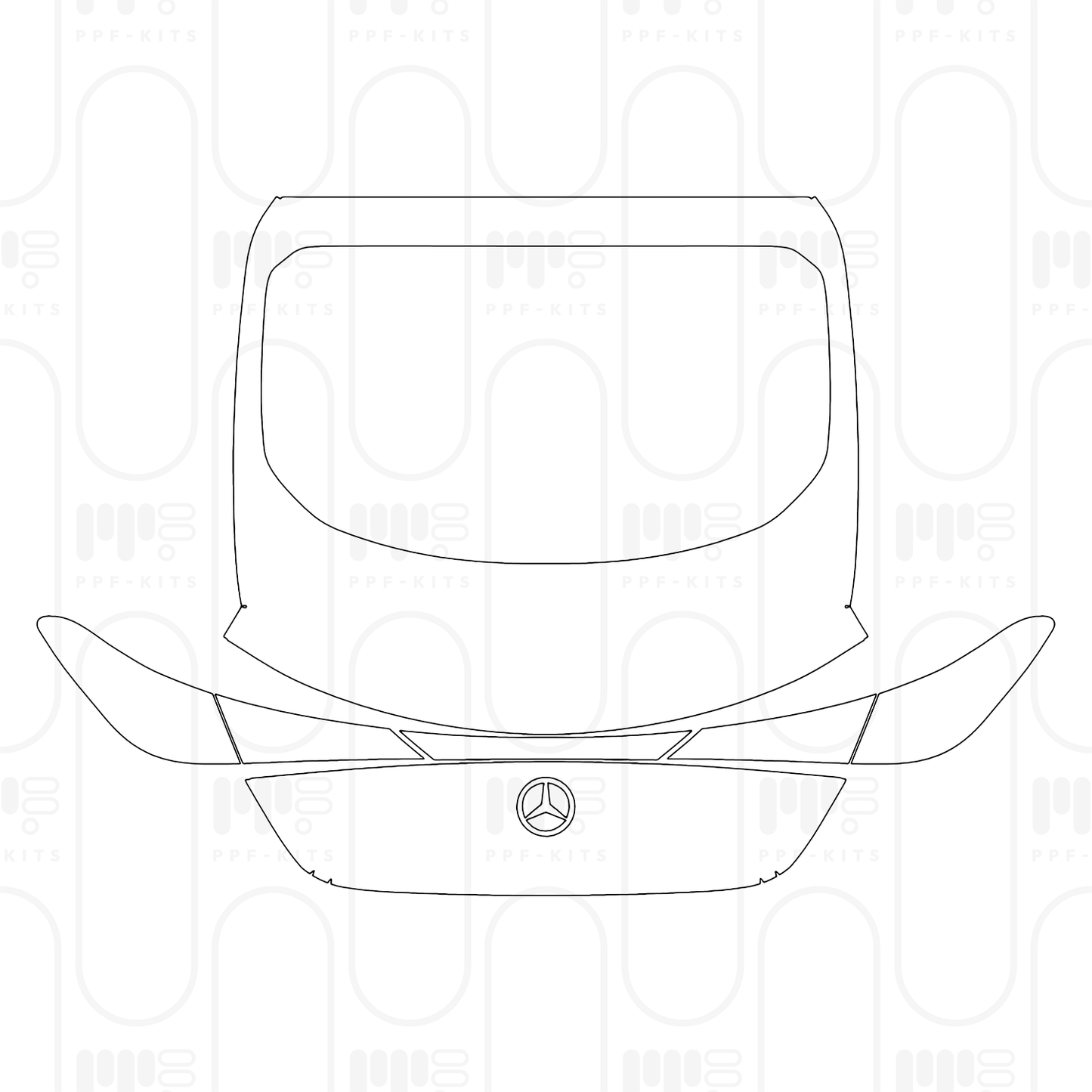 Voorgesneden PPF Mercedes-Benz GLC Coupe Base 2024