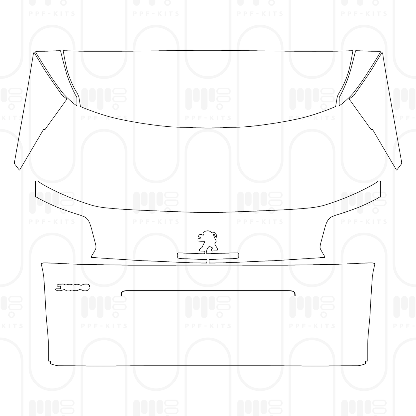 Voorgesneden PPF Peugeot 3008 (EU) GT 2024