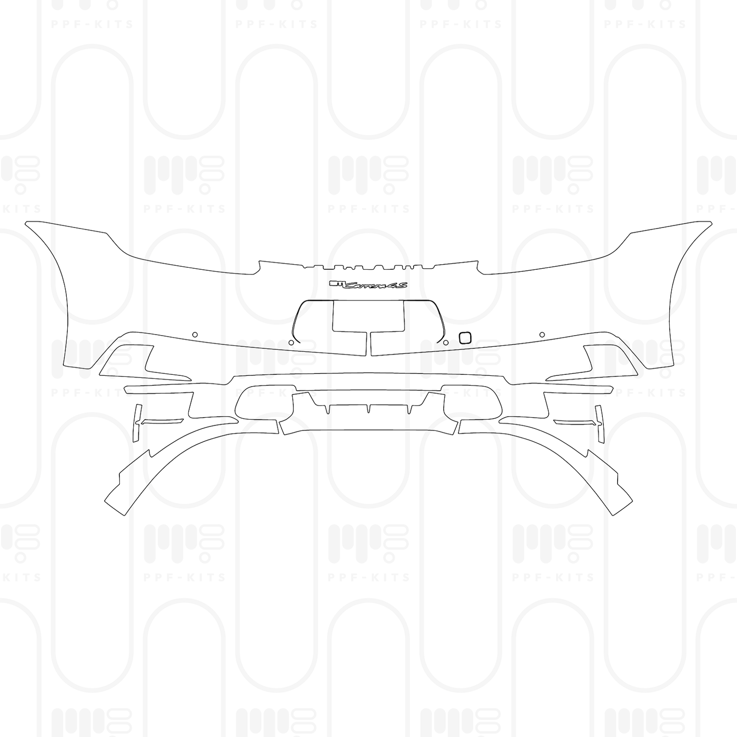 Voorgesneden PPF Porsche 911 Carrera 4S Coupe 2024