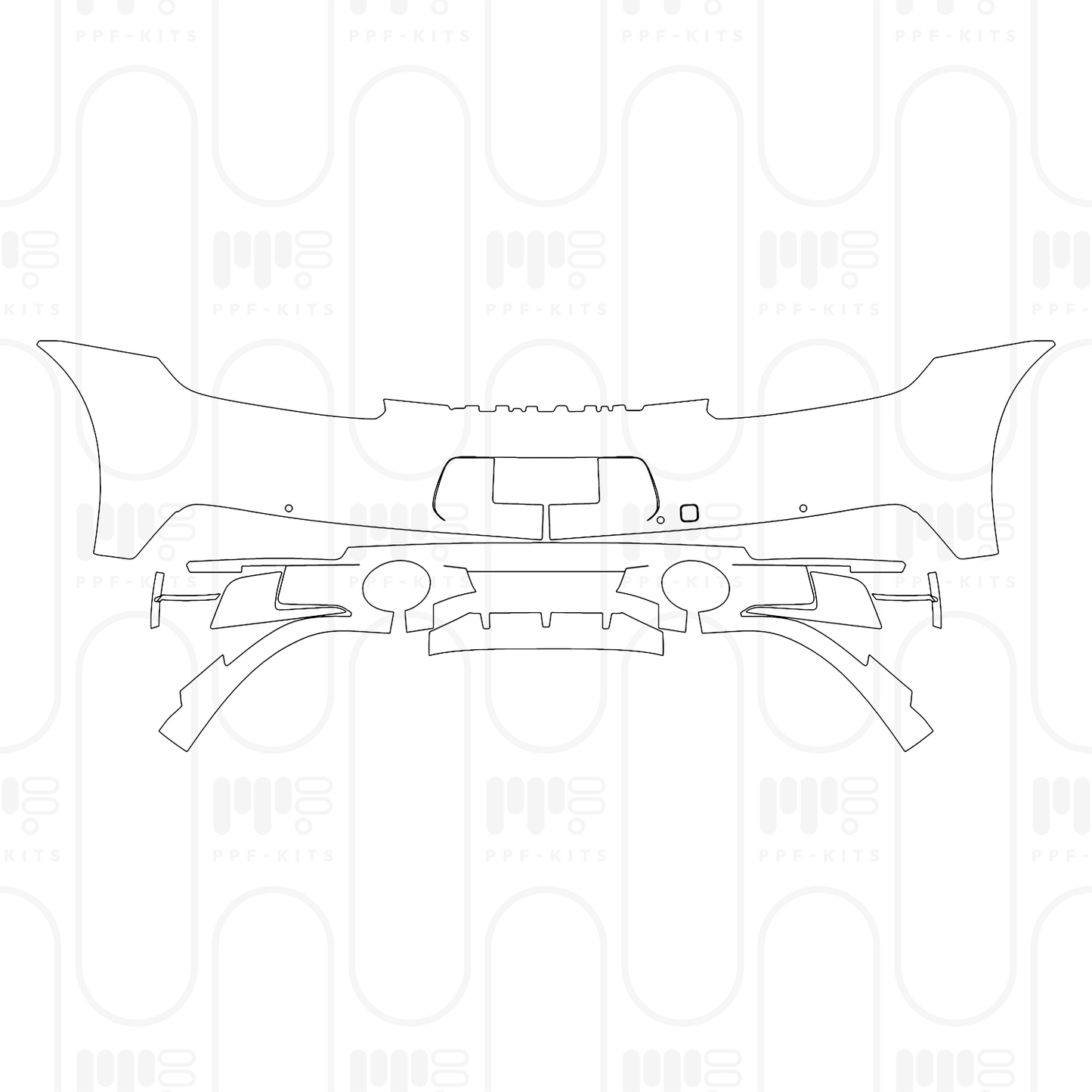 Voorgesneden PPF Porsche 911 Targa 4 2024