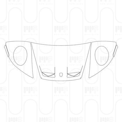 Voorgesneden PPF Porsche 911 S T 2024