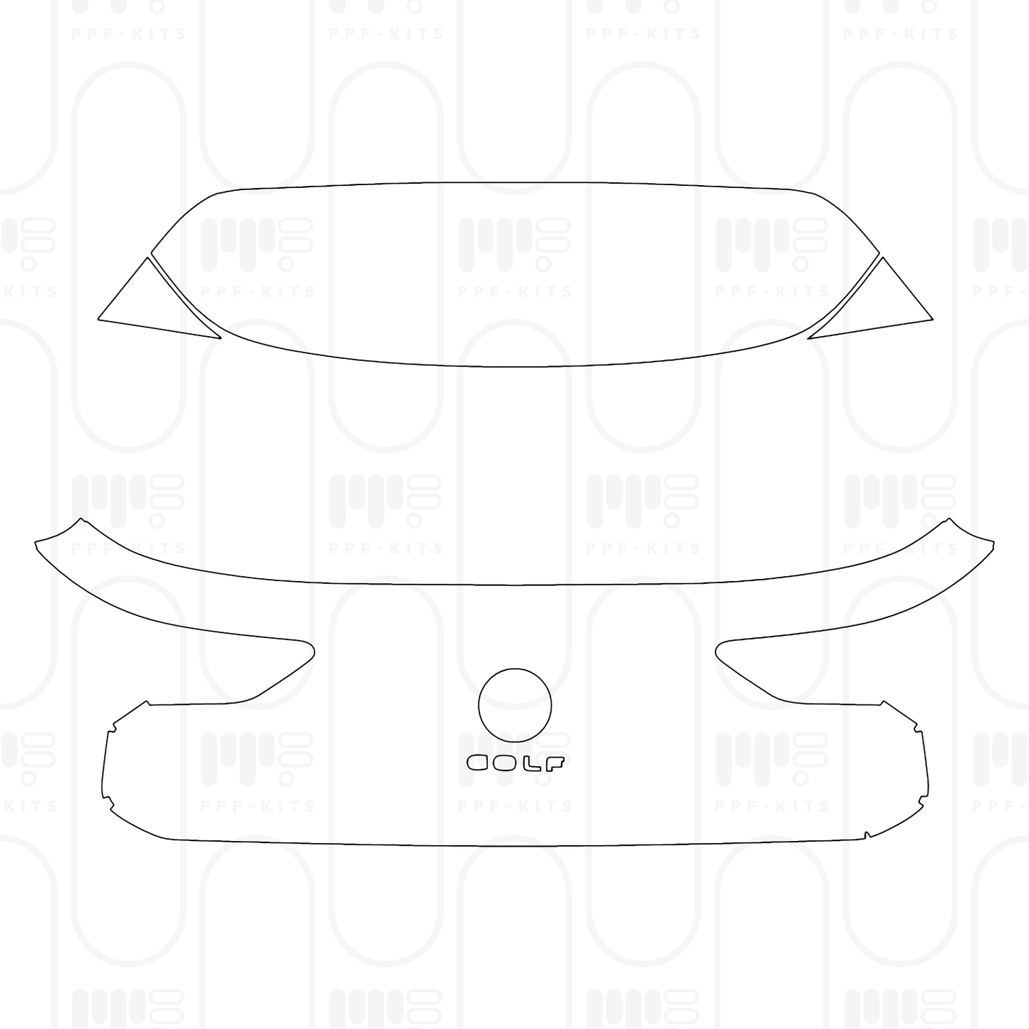 Voorgesneden PPF Volkswagen Golf R-line 2024