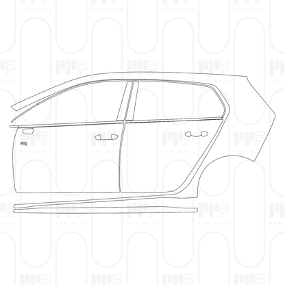 Voorgesneden PPF Volkswagen Golf R-line 2024