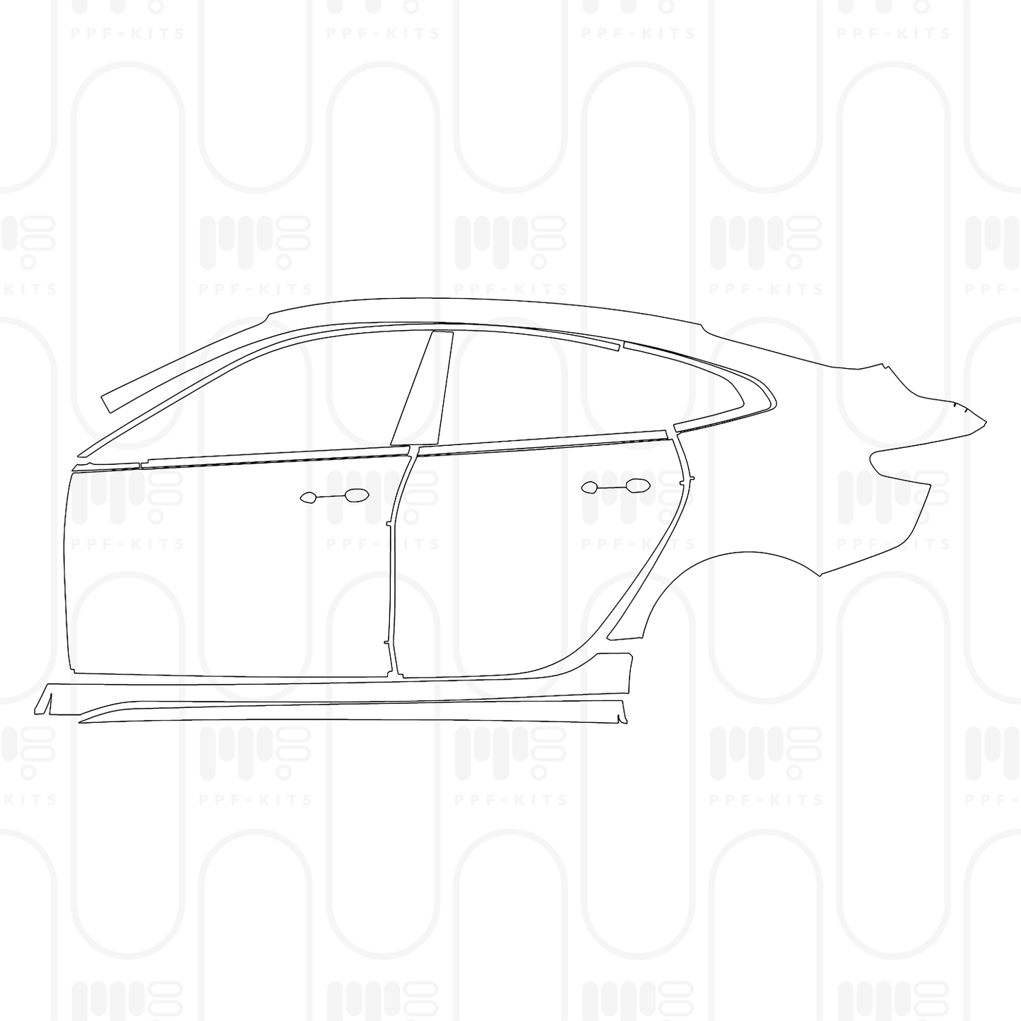 Voorgesneden PPF BMW 2 Series Gran Coupe (Standard Wheelbase) Msport 2024