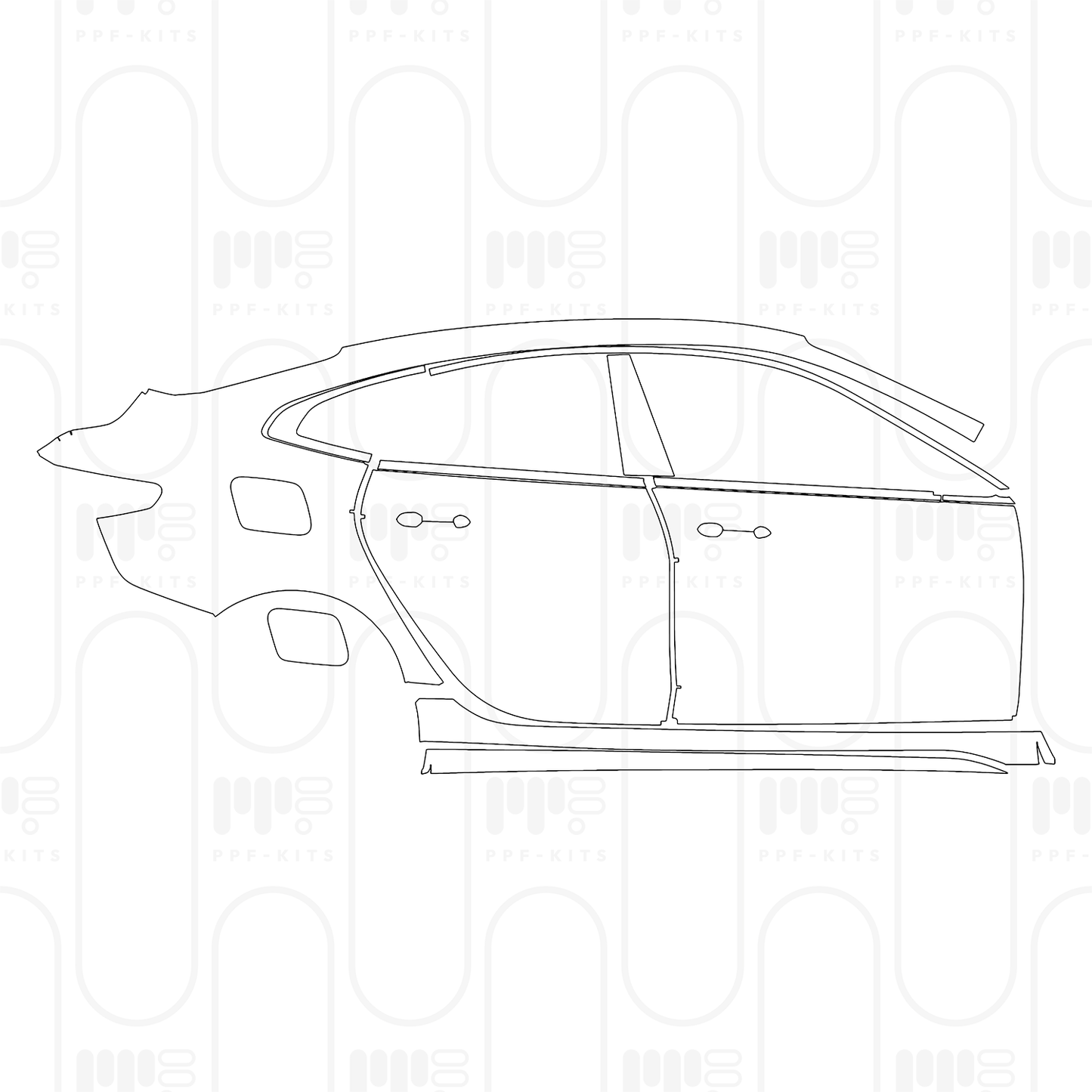 Voorgesneden PPF BMW 2 Series Gran Coupe (Standard Wheelbase) Msport 2024