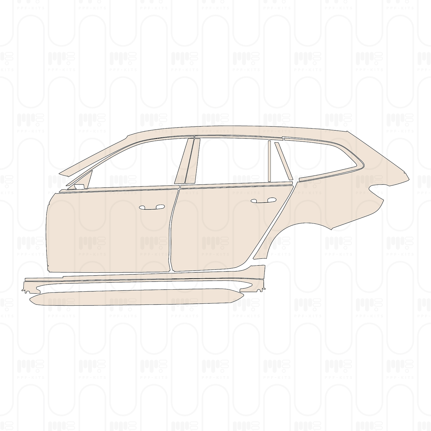 Pre-Cut PPF BMW 3 Series Touring M3 Competition 2025