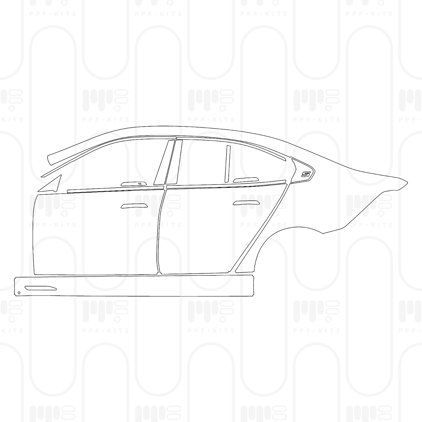 Voorgesneden PPF BMW i5 Sedan Standard Wheelbase M Sport 2025