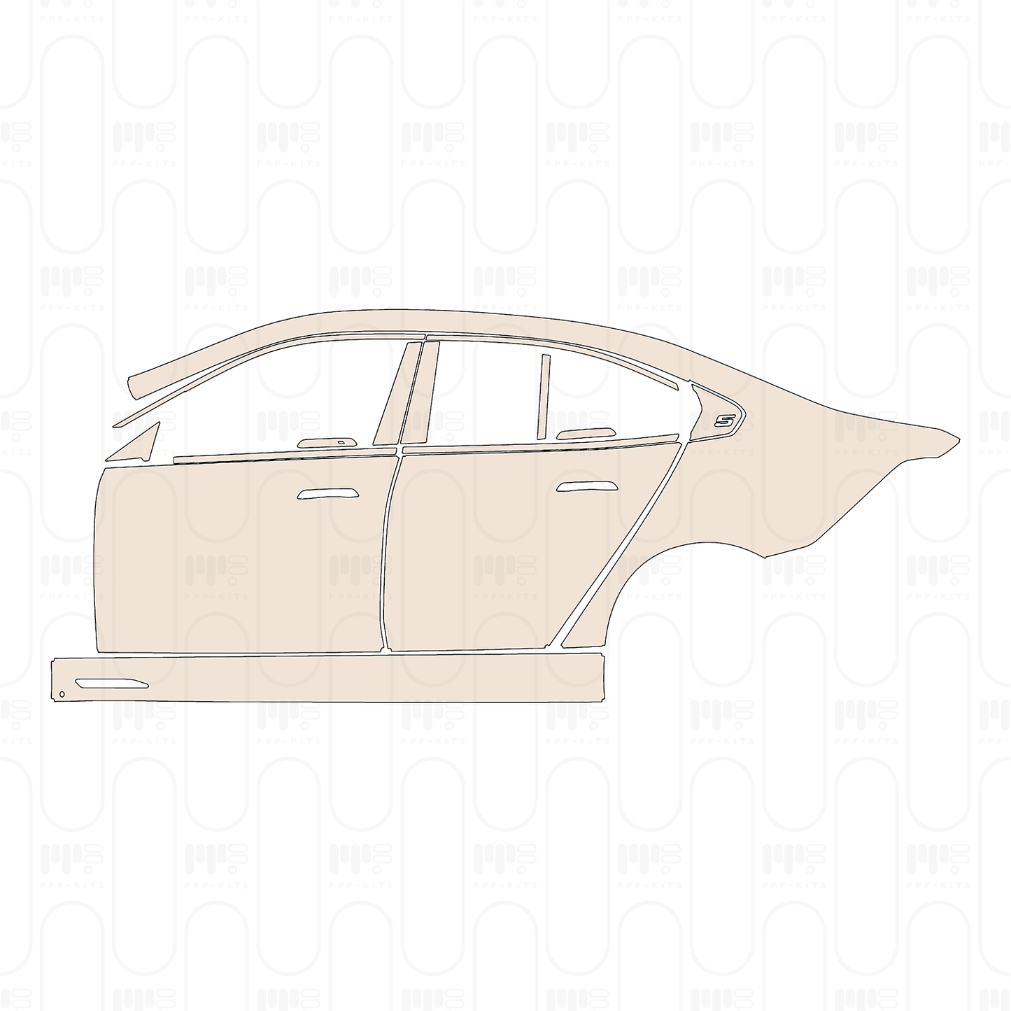 Voorgesneden PPF BMW i5 Sedan Standard Wheelbase M Sport 2024