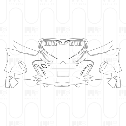 Voorgesneden PPF BMW i5 Sedan Extended Wheelbase M Sports Suit 2025