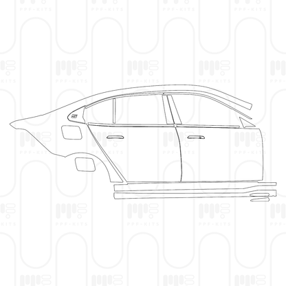 Voorgesneden PPF BMW i5 Sedan Extended Wheelbase Luxury 2025
