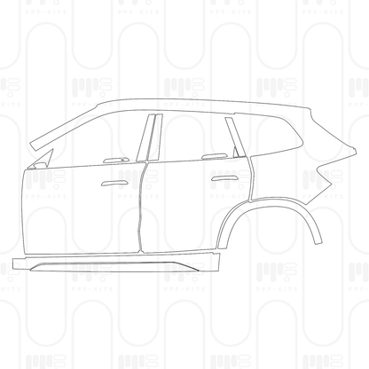 Voorgesneden PPF BMW X1 Standard Wheelbase Base 2025