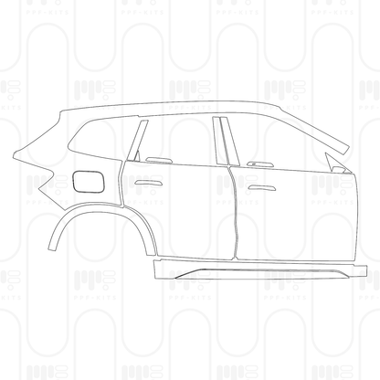 Voorgesneden PPF BMW X1 Standard Wheelbase Base 2025