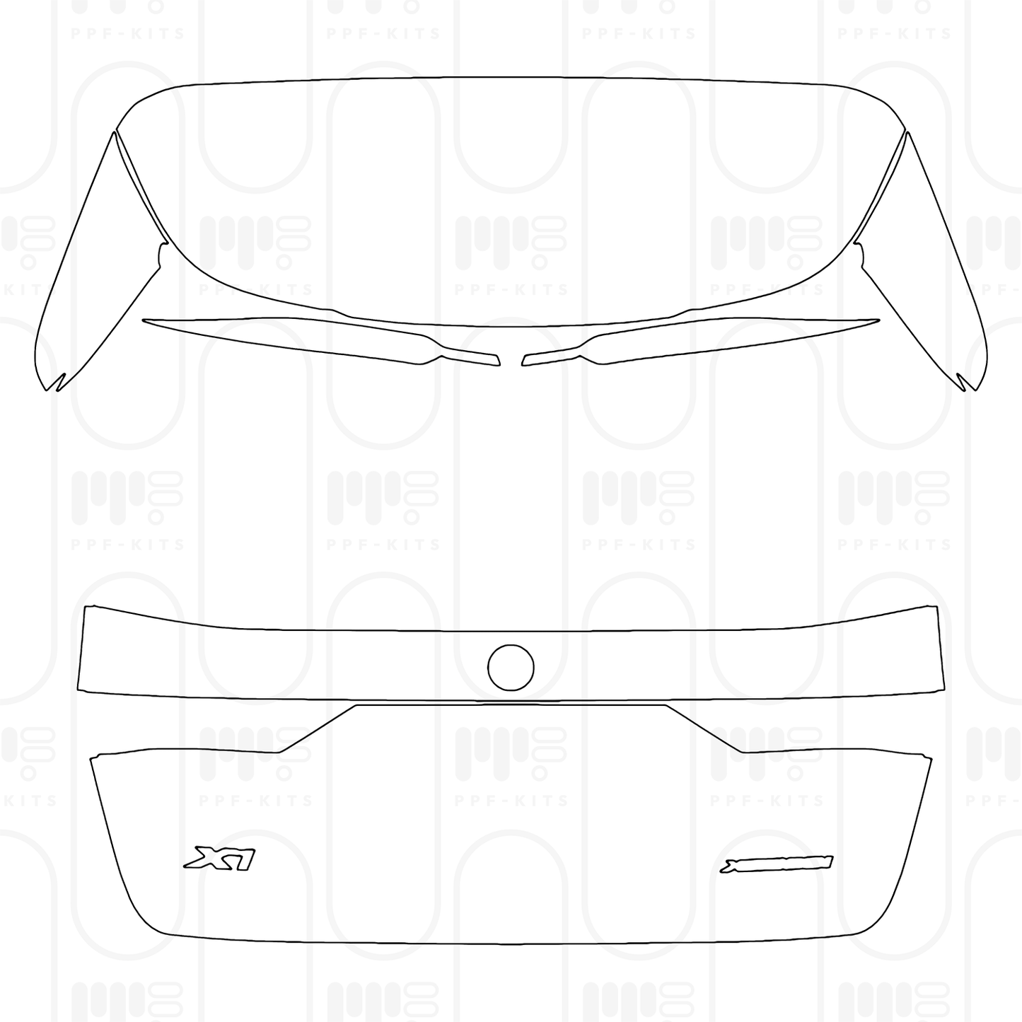 Voorgesneden PPF BMW X1 Standard Wheelbase Base 2025