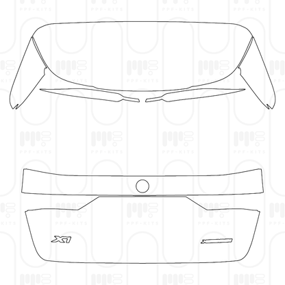 Voorgesneden PPF BMW X1 Standard Wheelbase Base 2025