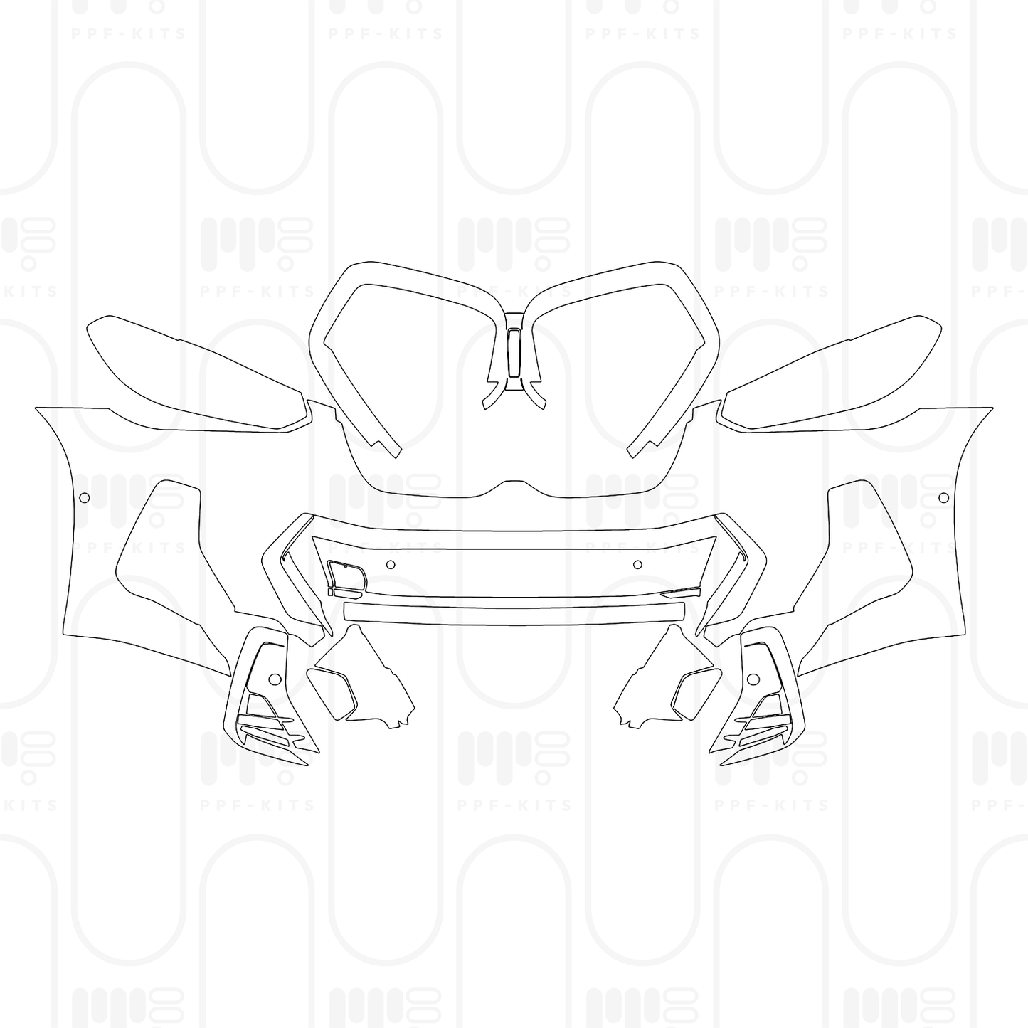 Voorgesneden PPF BMW X3 Standard Wheelbase M40i 2024