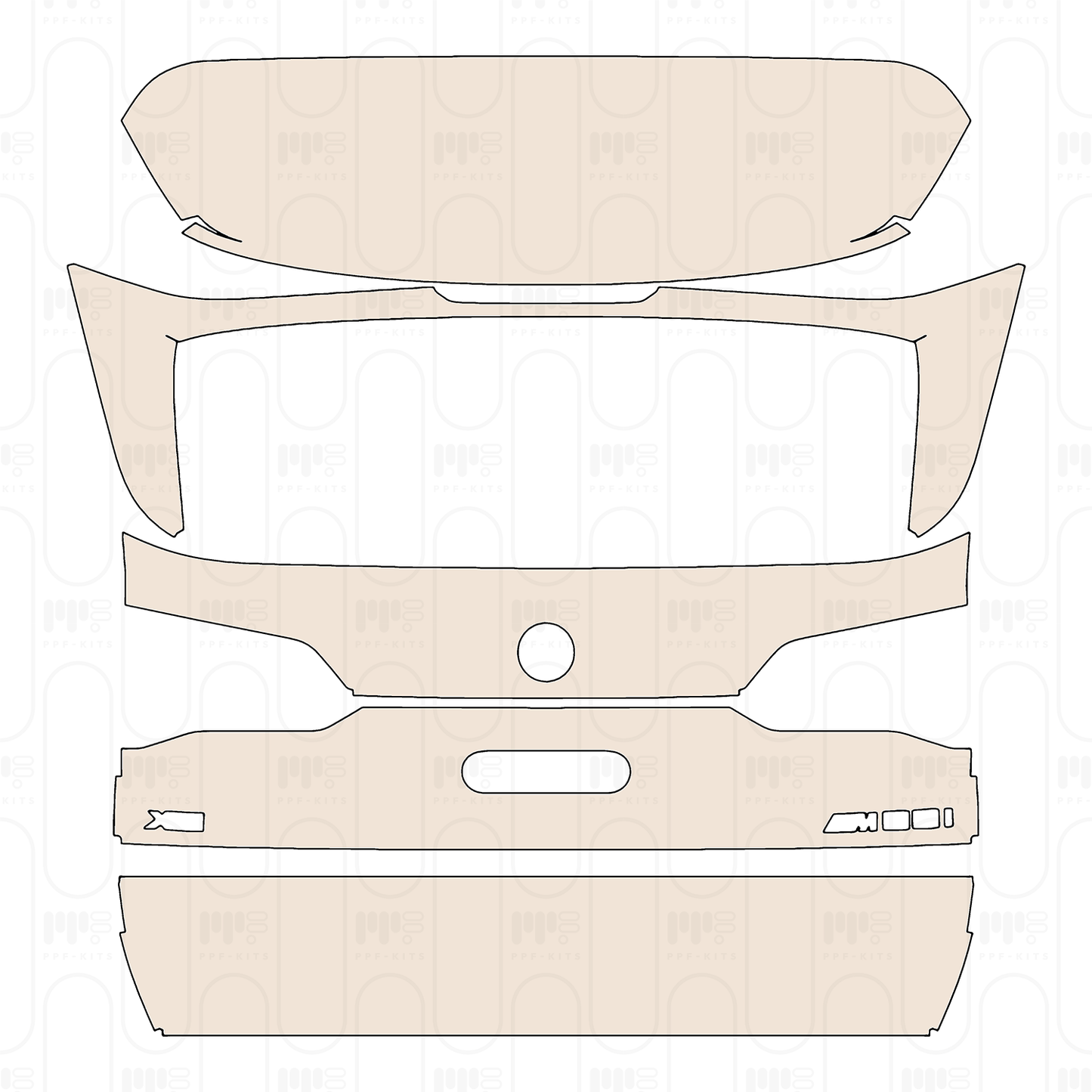 Voorgesneden PPF BMW X5 Standard Wheelbase M60i 2024