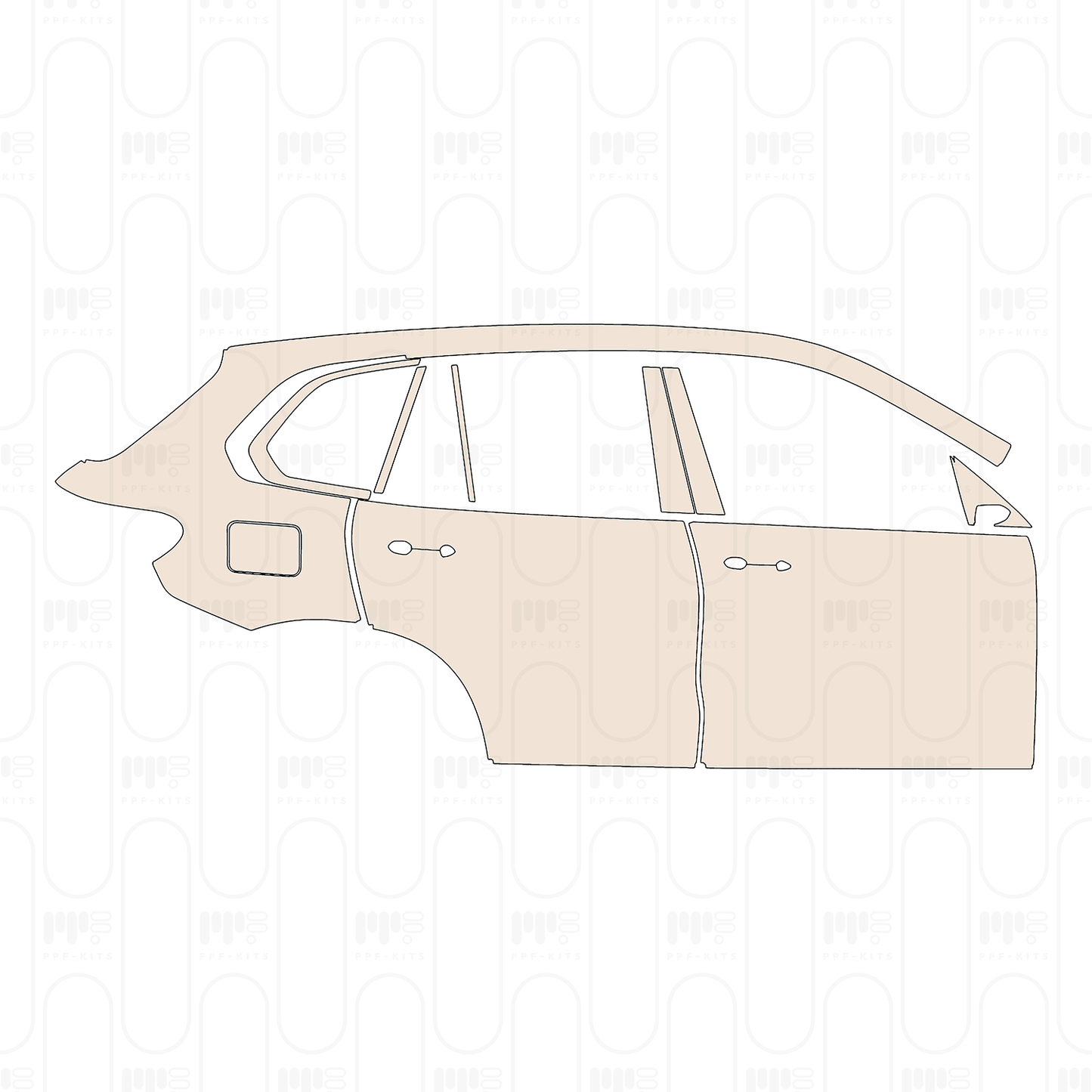 Voorgesneden PPF BMW X5 Standard Wheelbase xLine 2024
