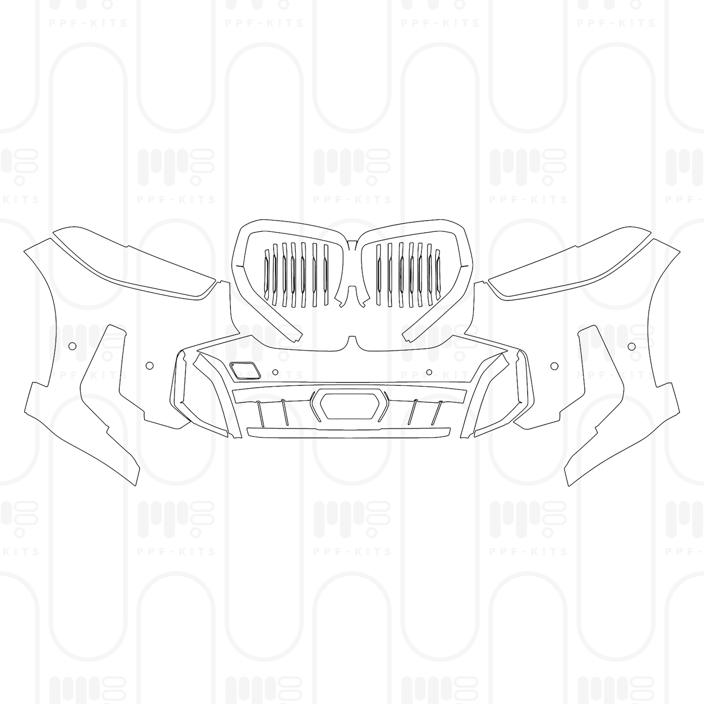 Voorgesneden PPF BMW X5 Extended Wheelbase M Sport 2024