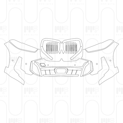 Voorgesneden PPF BMW X5 Extended Wheelbase M Sport 2024