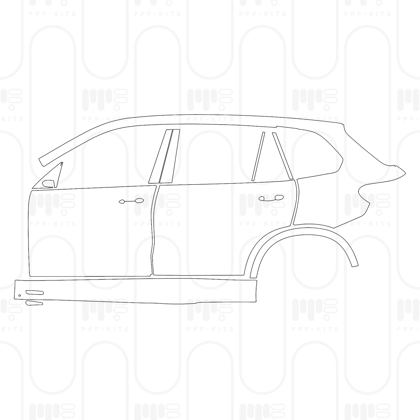 Voorgesneden PPF BMW X5 Extended Wheelbase M Sport 2024
