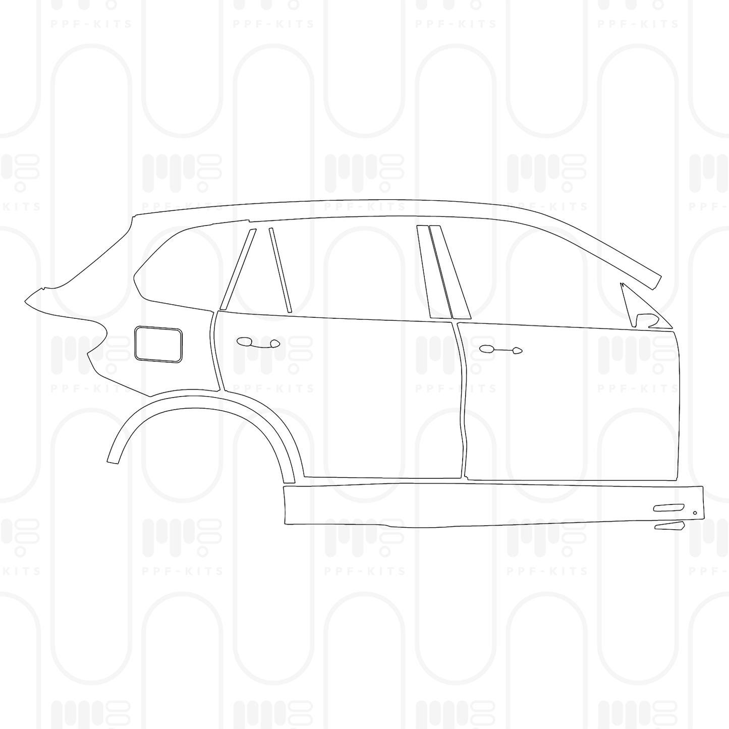 Voorgesneden PPF BMW X5 Extended Wheelbase M Sport 2024