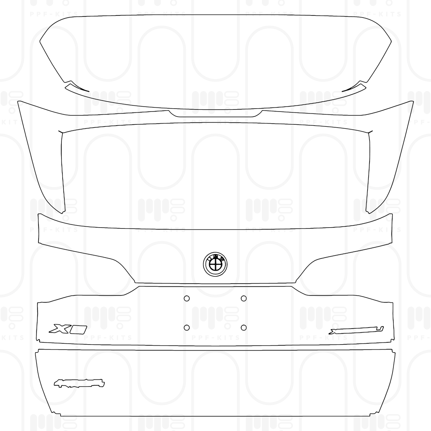 Voorgesneden PPF BMW X5 Extended Wheelbase M Sport 2024