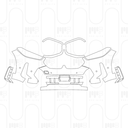 Voorgesneden PPF BMW X6 M60i 2025