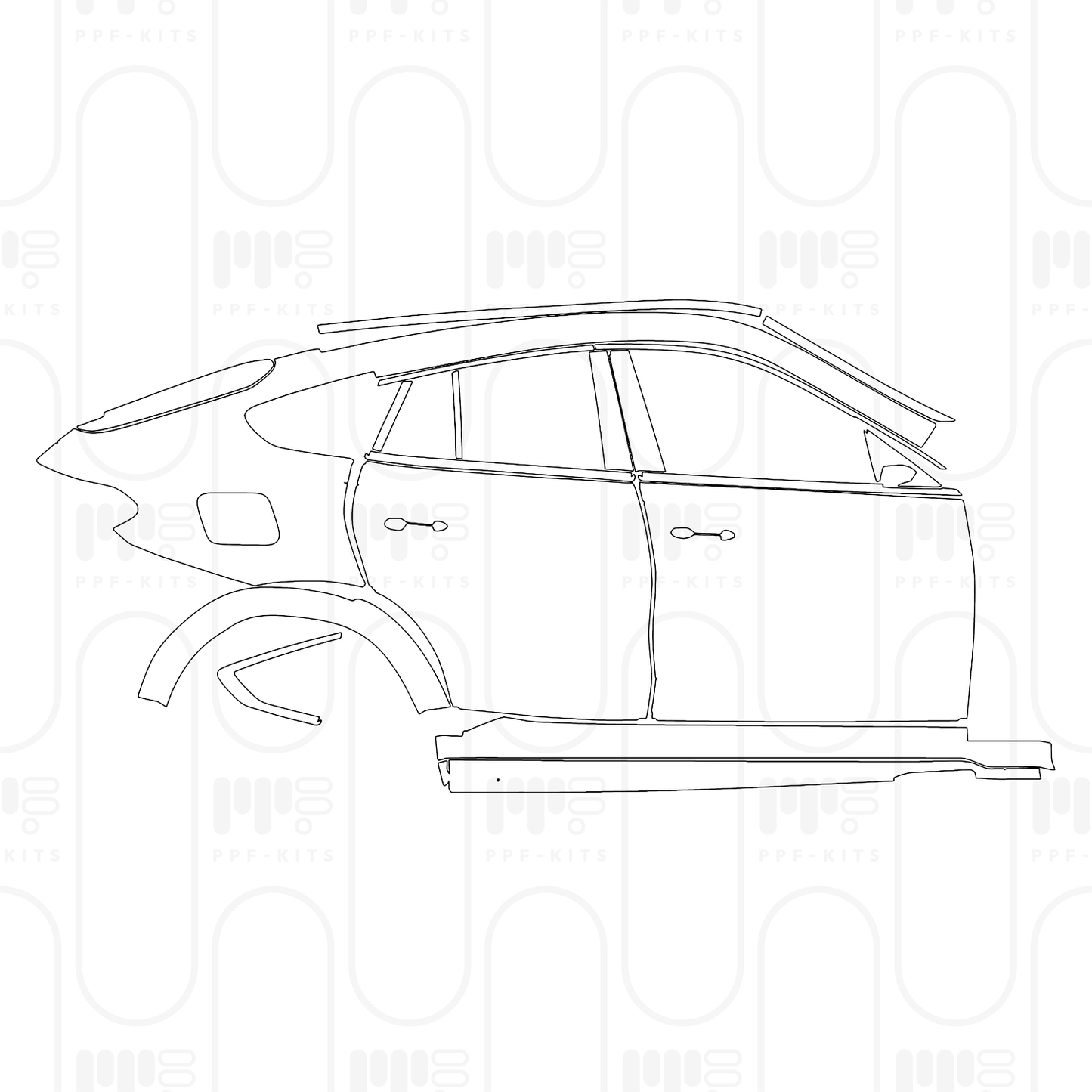 Voorgesneden PPF BMW X6 M60i 2025