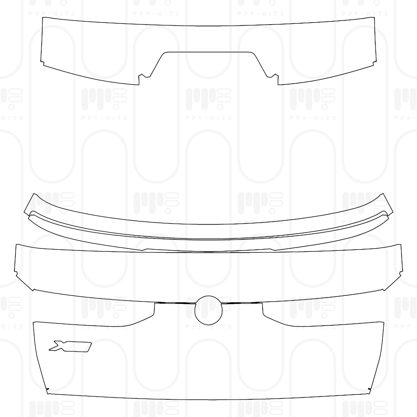 Voorgesneden PPF BMW X6 M60i 2025