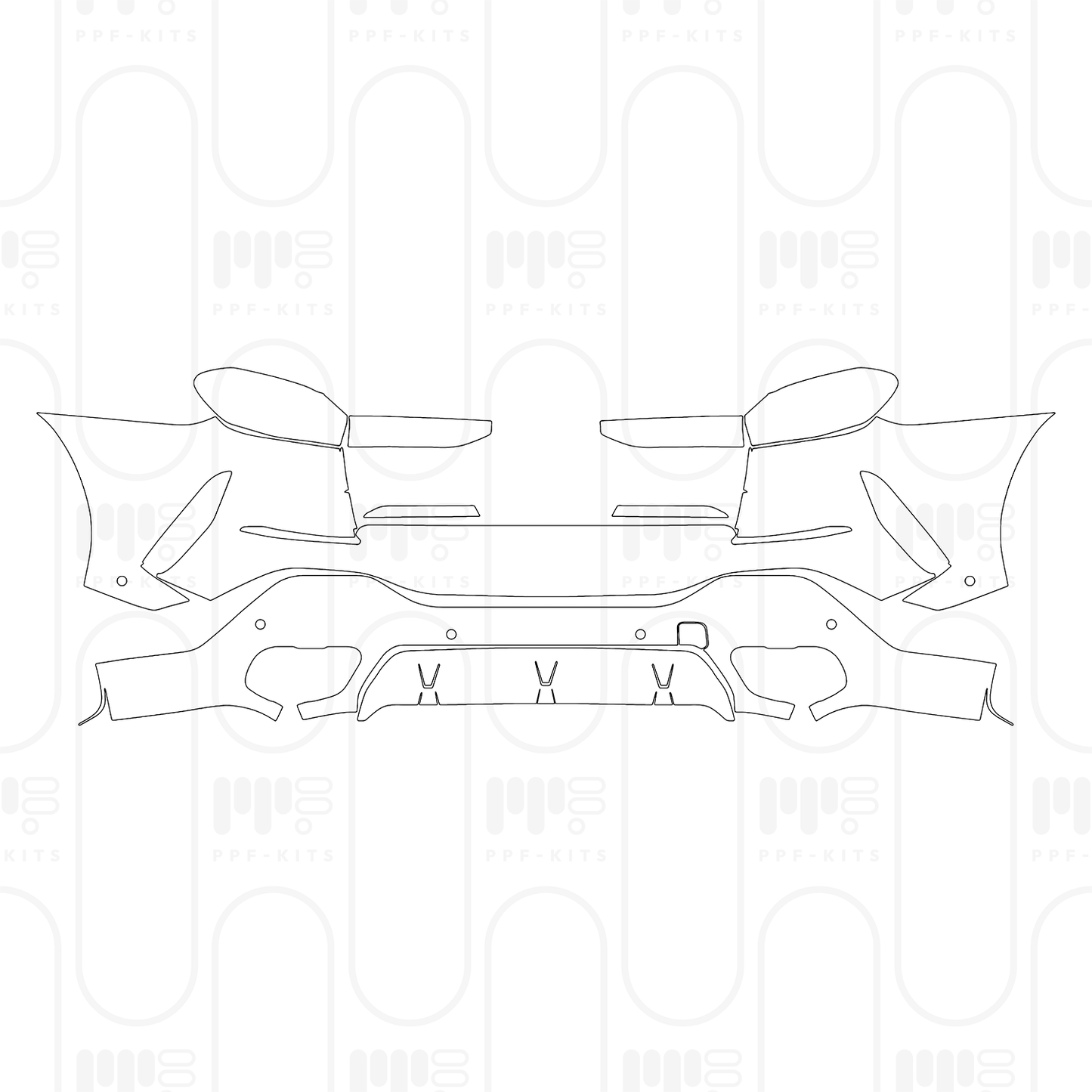 Voorgesneden PPF BMW X6 M60i 2025