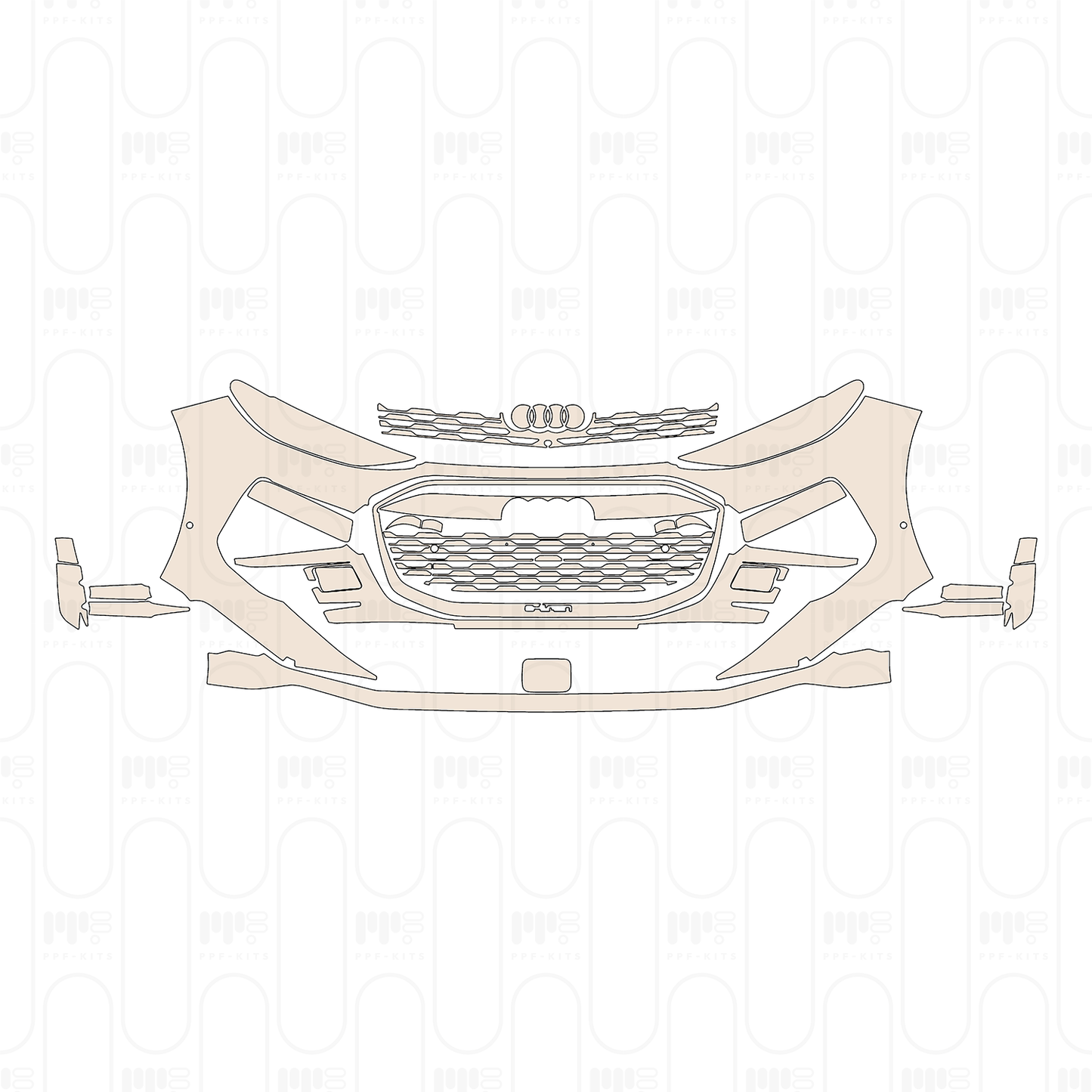 Voorgesneden PPF Audi Q6 e-tron Sportback Base 2026