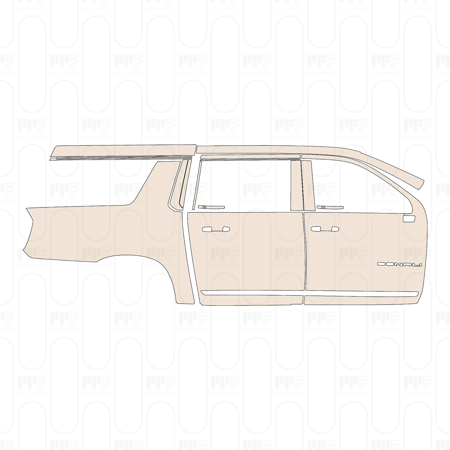 Voorgesneden PPF GMC Yukon XL Denali Ultimate 2026