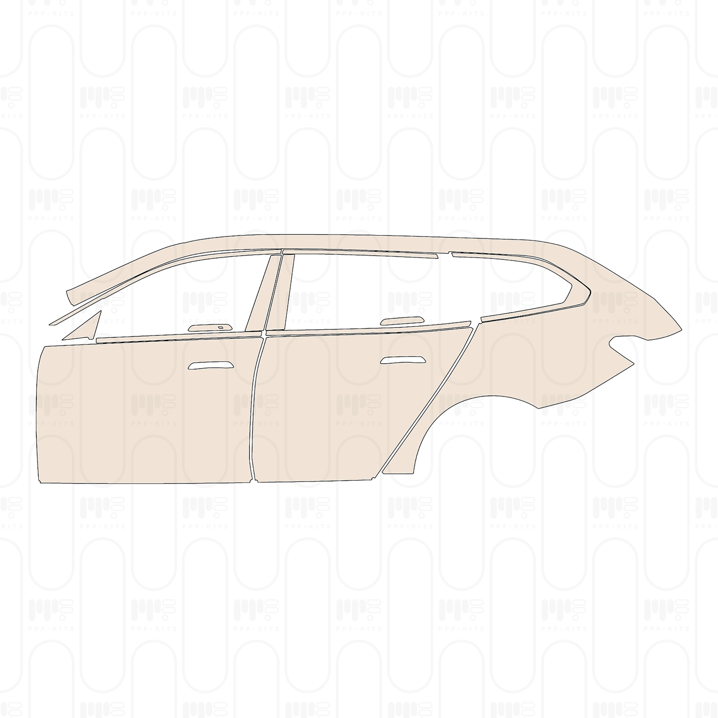 Voorgesneden PPF BMW 5 Series Touring Base 2026