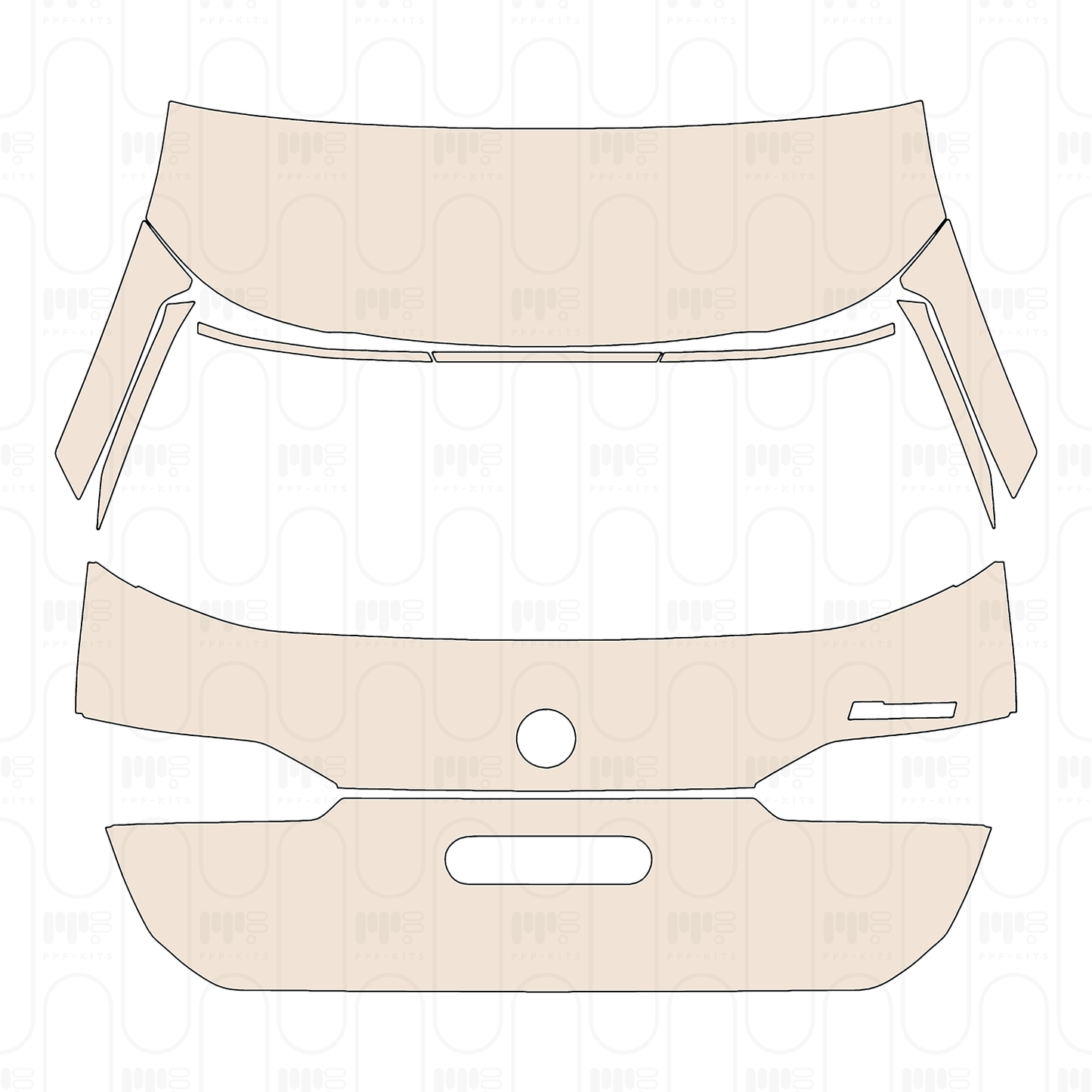 Voorgesneden PPF BMW 5 Series Touring Base 2026