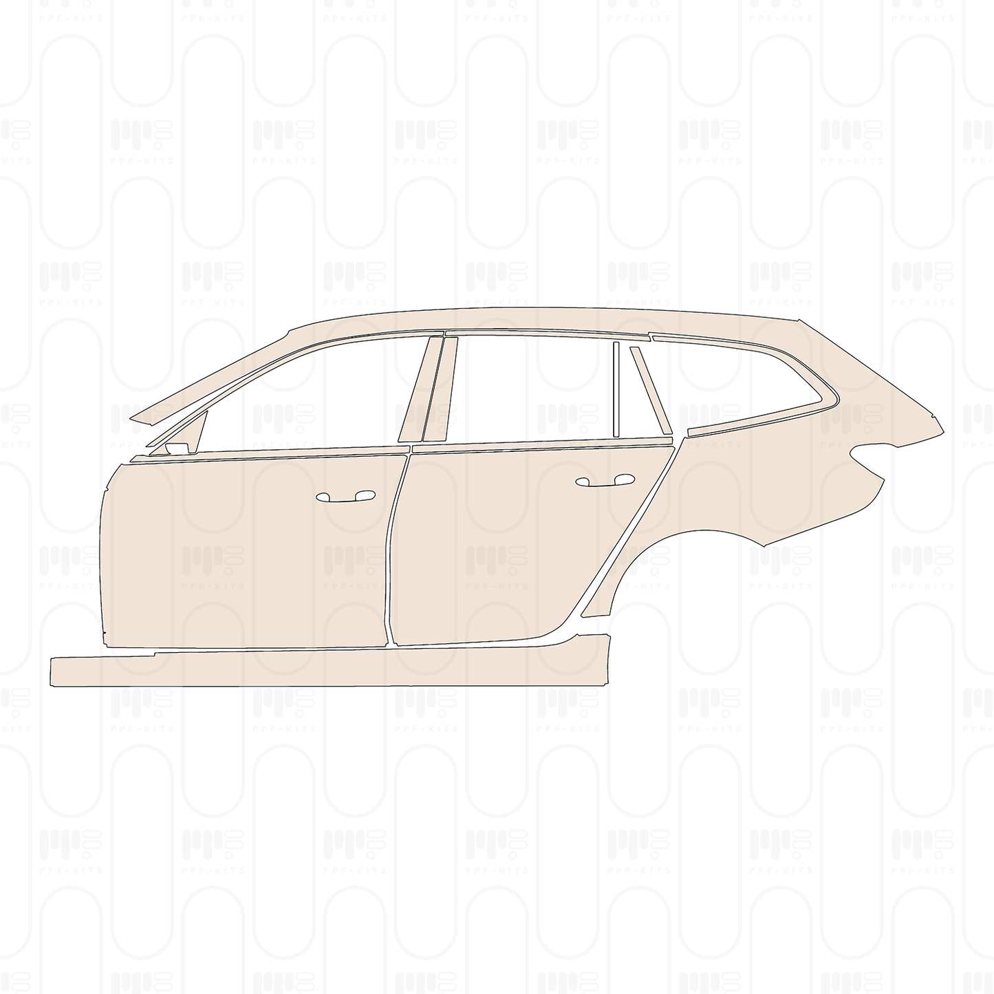 Voorgesneden PPF BMW 3 Series Touring Base 2026