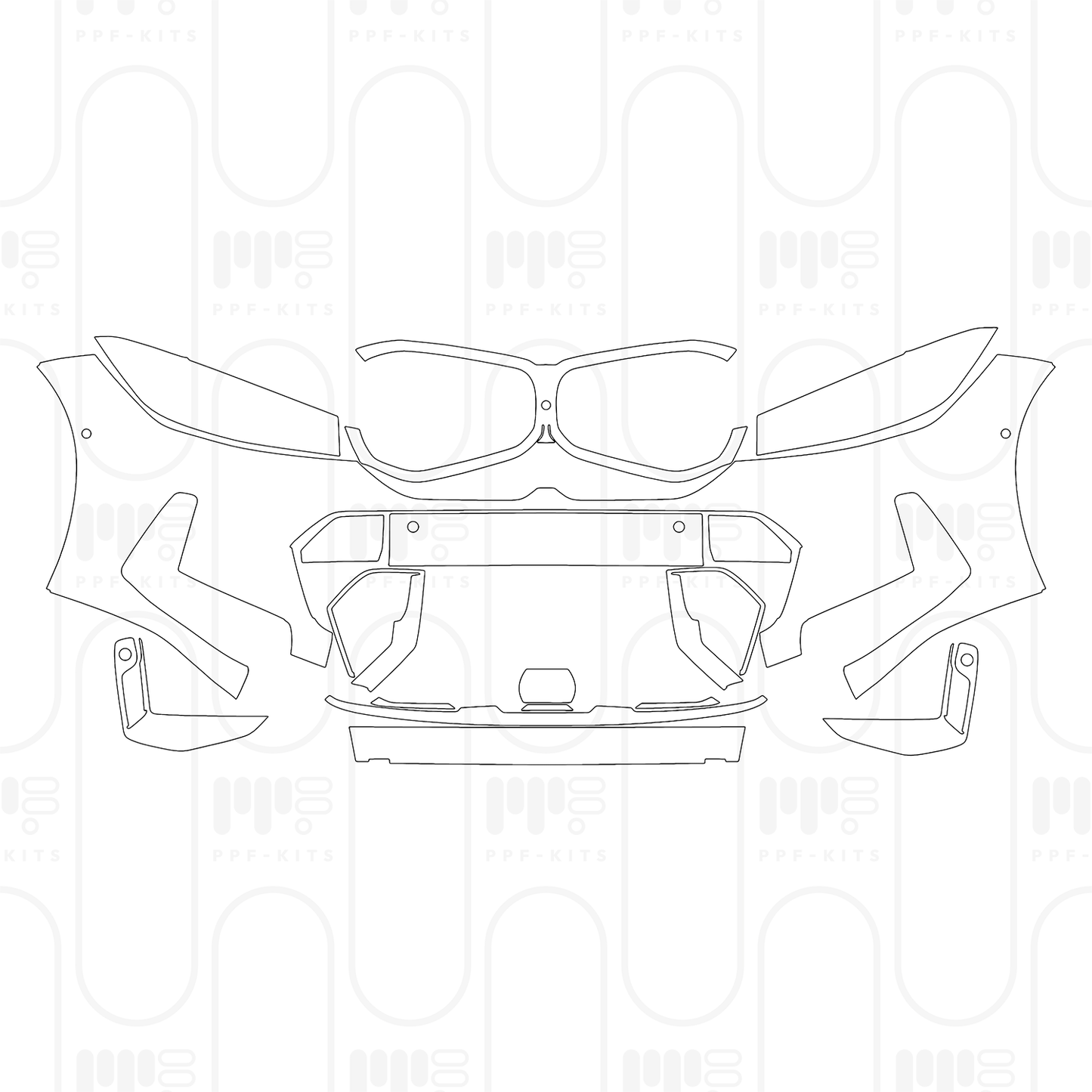 Voorgesneden PPF BMW 3 Series Touring M Sport 2026