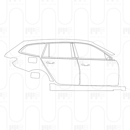Voorgesneden PPF BMW 3 Series Touring M Sport 2026