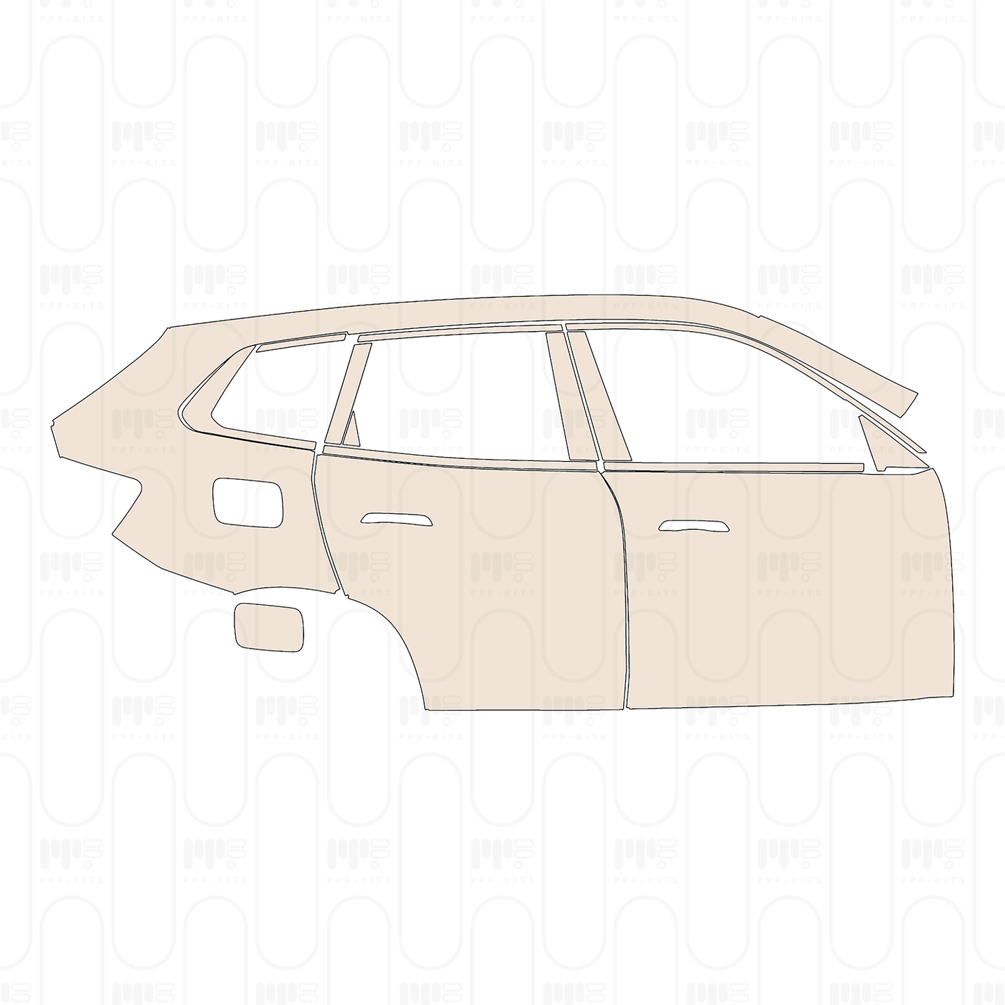 Voorgesneden PPF BMW X3 Standard Wheelbase xLine 2026