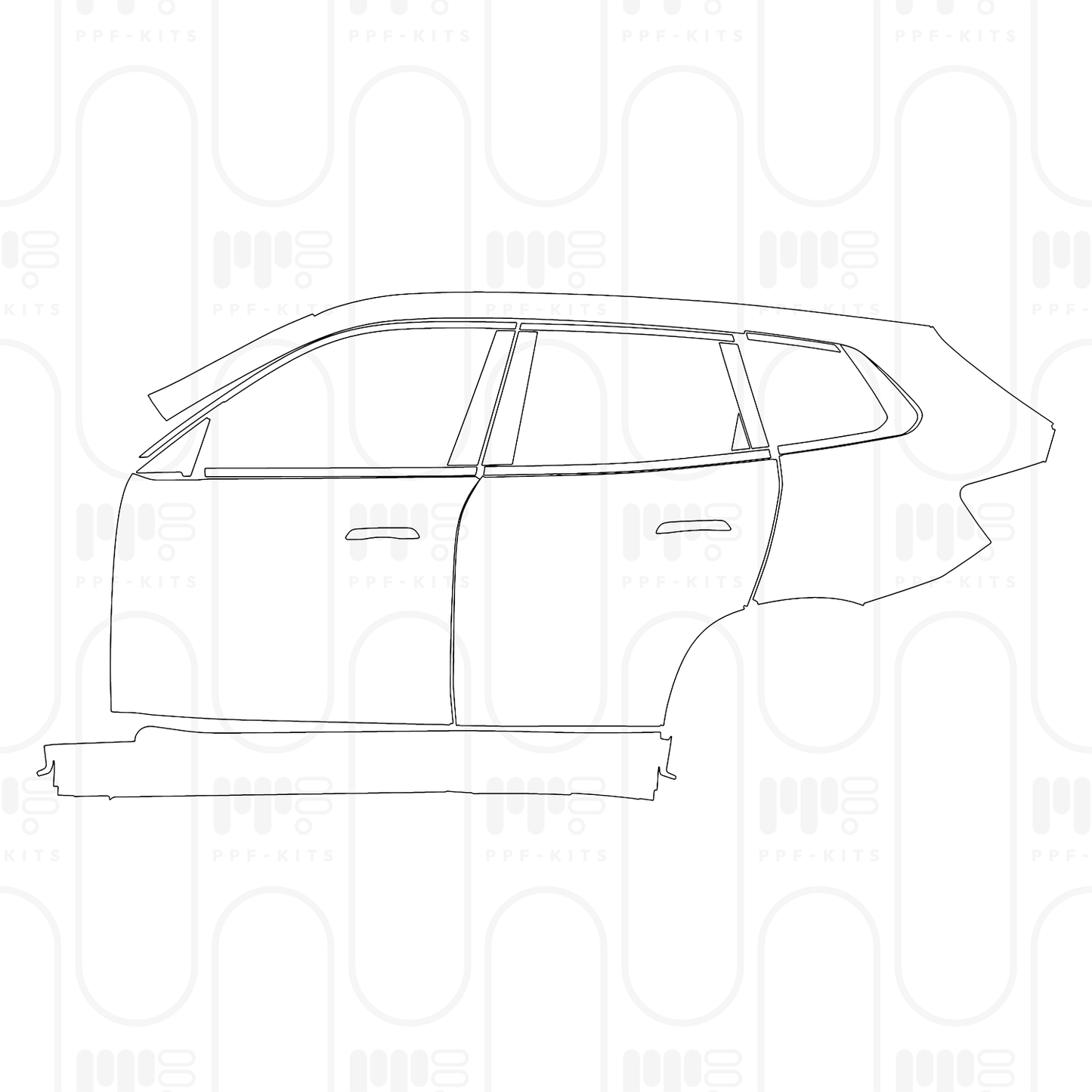 Voorgesneden PPF BMW X3 Standard Wheelbase M Sport 2026