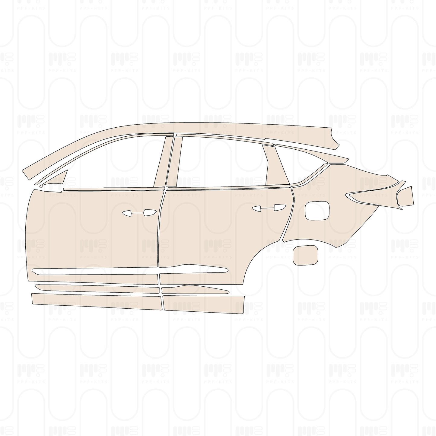 Voorgesneden PPF Acura RDX 2022